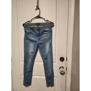 Iris Jeans Denim Cotton Womens Size 9 Blue Straight Stretch VTG Mid Rise Skinny